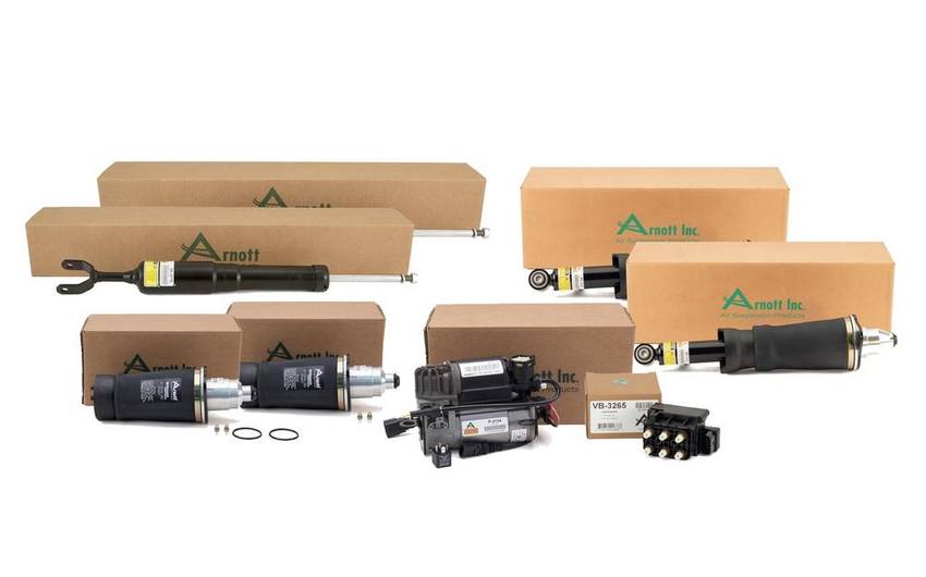 Audi Suspension Strut and Shock Absorber Assembly Kit - Front and Rear (Generation I) 4Z7616052A - Arnott 4003855KIT